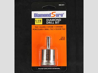1-1/8 Inch Diamond Drill Bit for Glass-Tile