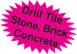 3/16 Tile Drill Bit Burst