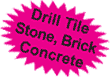 1/8 Tile Drill Bit Burst